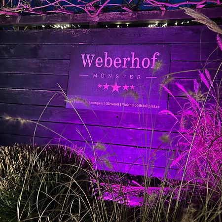 Weberhof-Muenster Glamping Hotell Exteriör bild